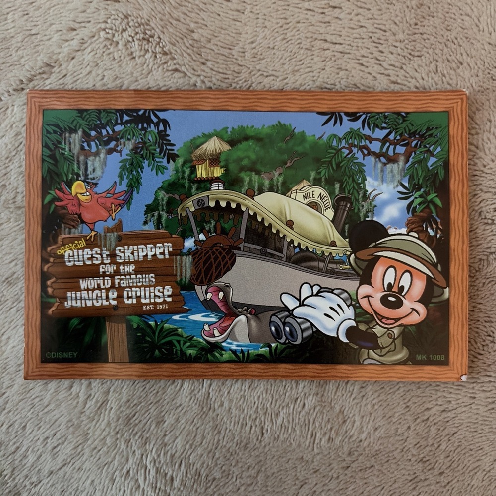 Walt Disney World ‎ WDW Jungle Cruise Mickey Mouse Guest Skipper Collector Card